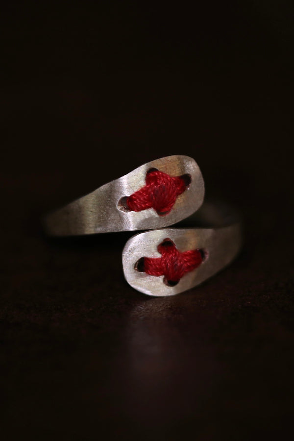 m.a+ Stitching Ring Series Silver MA-AGNS3-AG-0